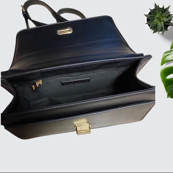 Badgley Mishka Black and Gold Studded Crossbody - Picture 2 of 3